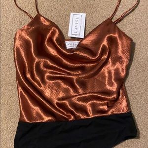 NWT Silk Bodysuit